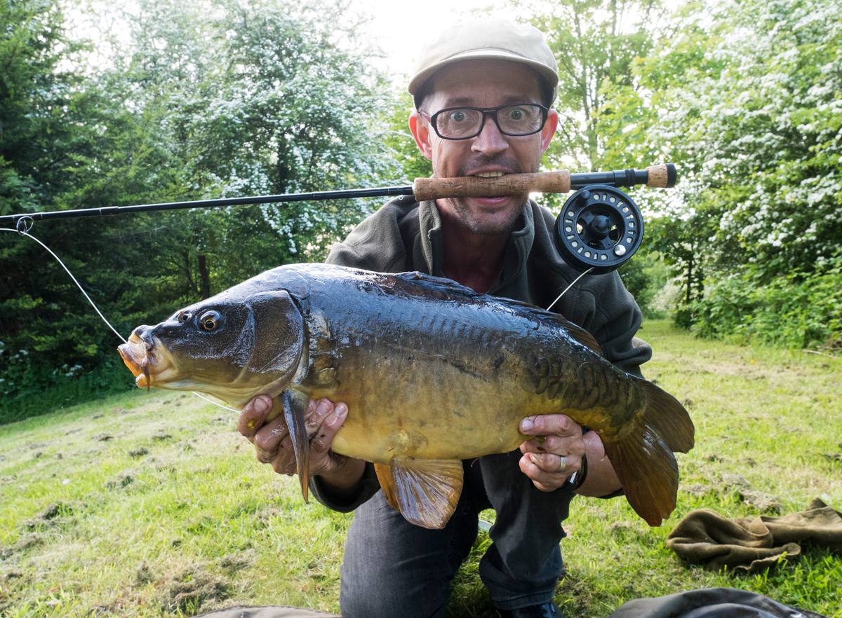 fly fishing for carp