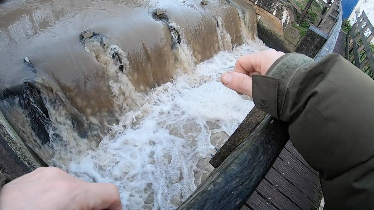 Flood water perch fishing