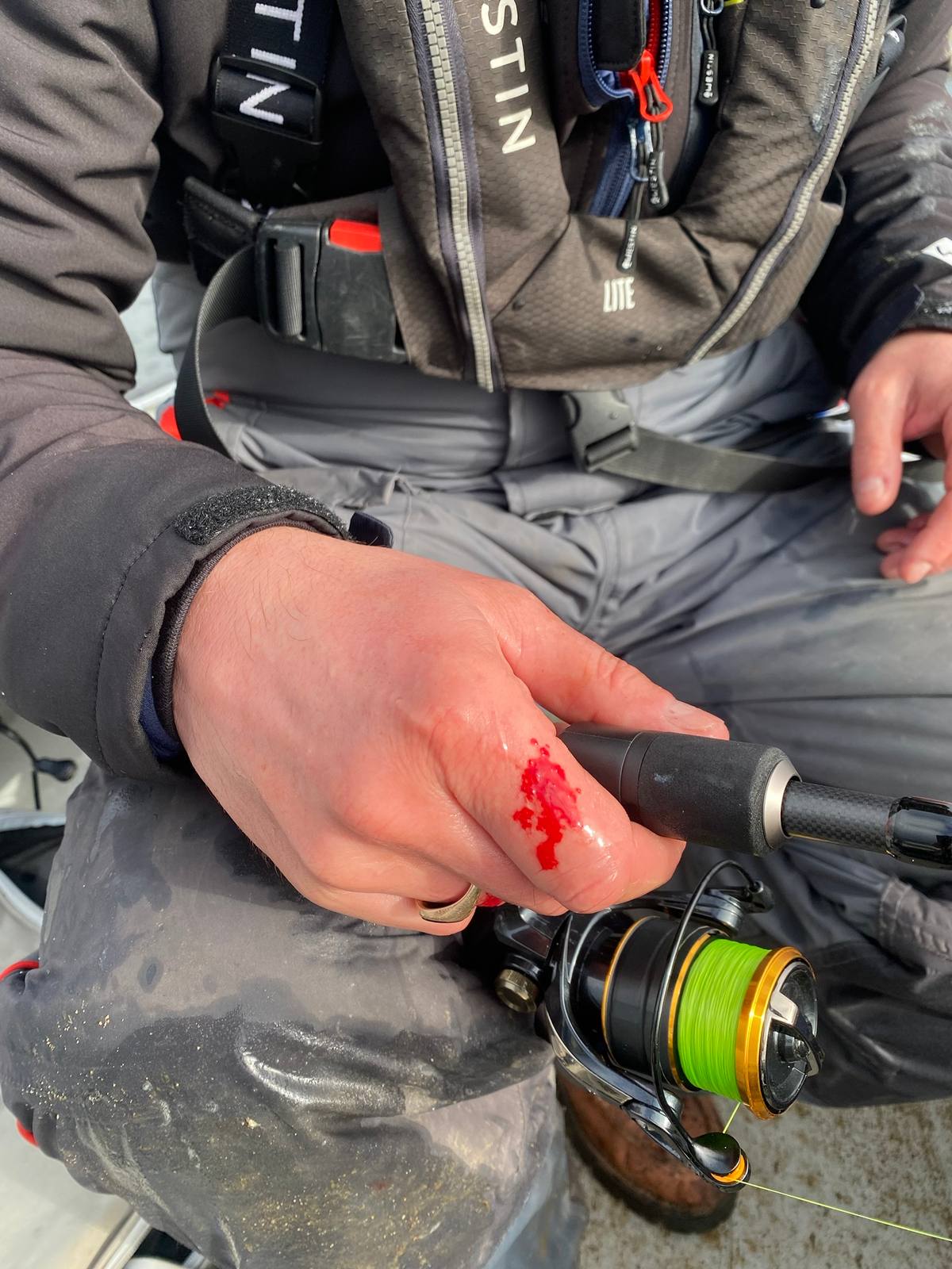 Unhooking pike