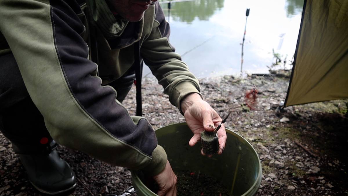 Feeder fishing for tench