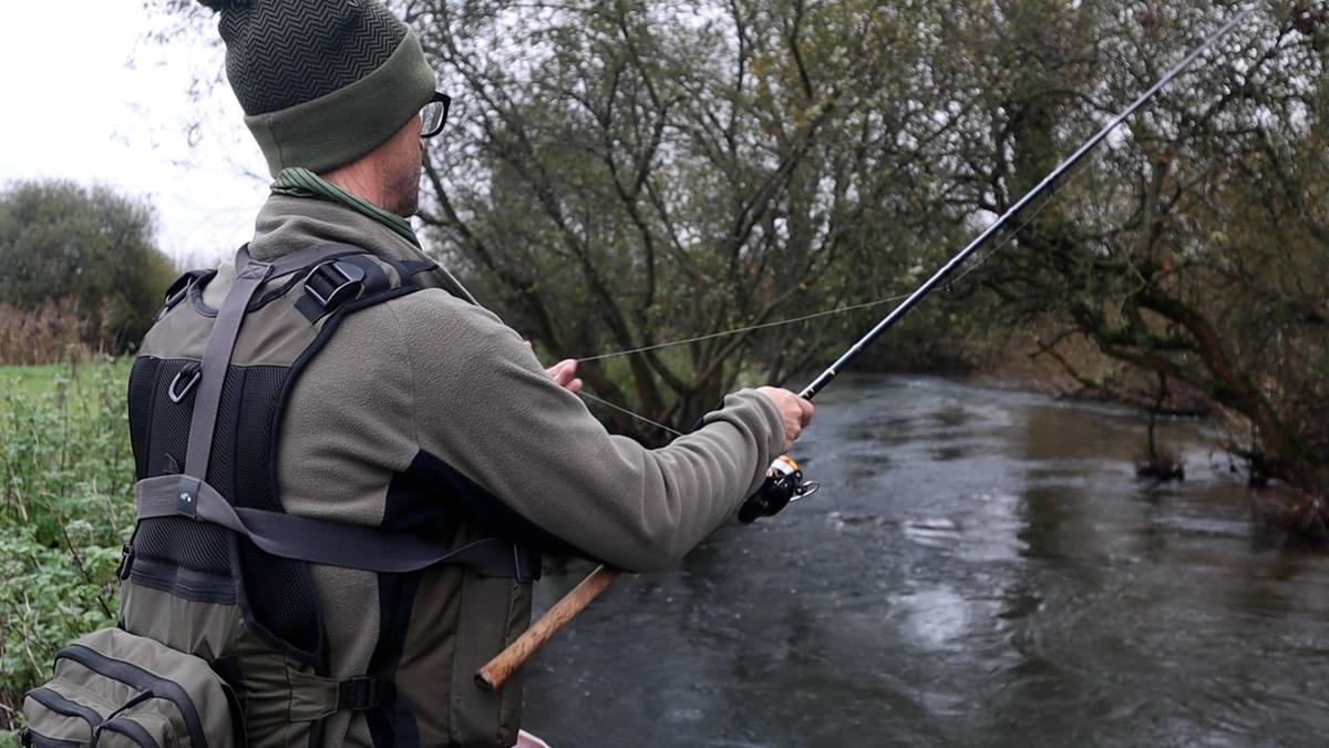 Fishing on the river frome