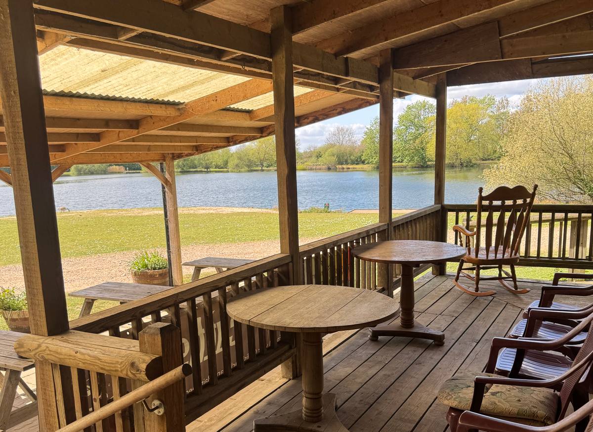 Exterior of the Fisherman's Lodge at Chigborough, a welcoming hub for anglers.